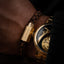 THOMAS EARNSHAW LONGCASE LEATHER BRACELET GOLDEN OAK ES-002-B2