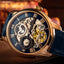 THOMAS EARNSHAW LONGITUDE DUAL TIME AUTOMATIC BLUE ROSE GOLD ES-8006-0A