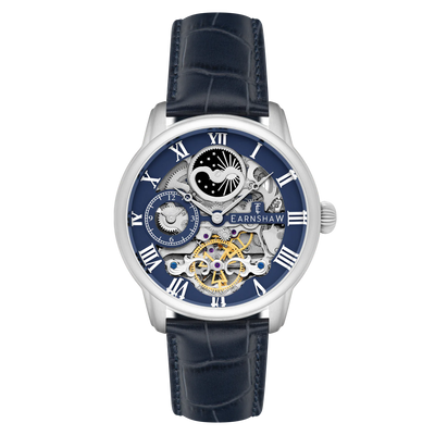 THOMAS EARNSHAW Longitude Automatic Skeleton True Blue