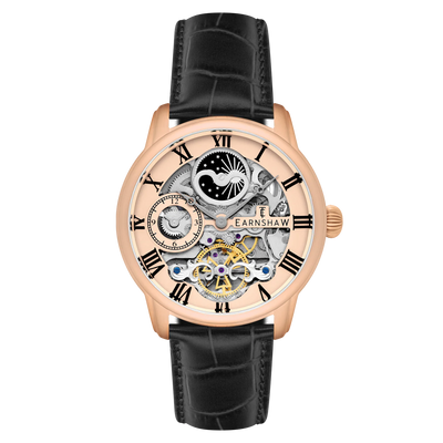 THOMAS EARNSHAW Longitude Automatic Skeleton Copper Black