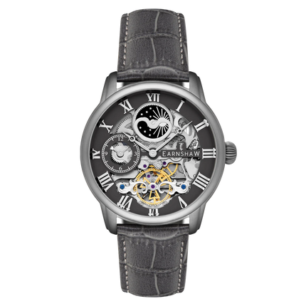 THOMAS EARNSHAW Longitude Automatic Skeleton Black Steel
