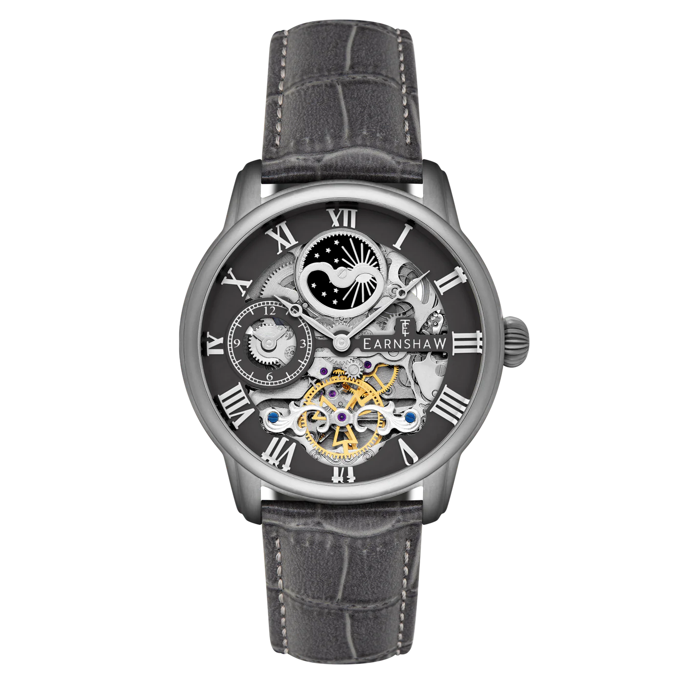 THOMAS EARNSHAW Longitude Automatic Skeleton Black Steel