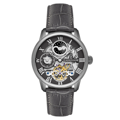 THOMAS EARNSHAW Longitude Automatic Skeleton Black Steel