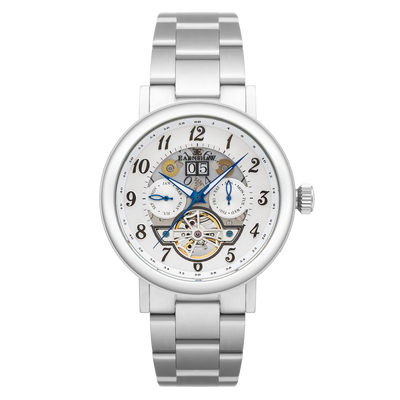 THOMAS EARNSHAW Beaufort Automatic Calendar Watch Glacial White