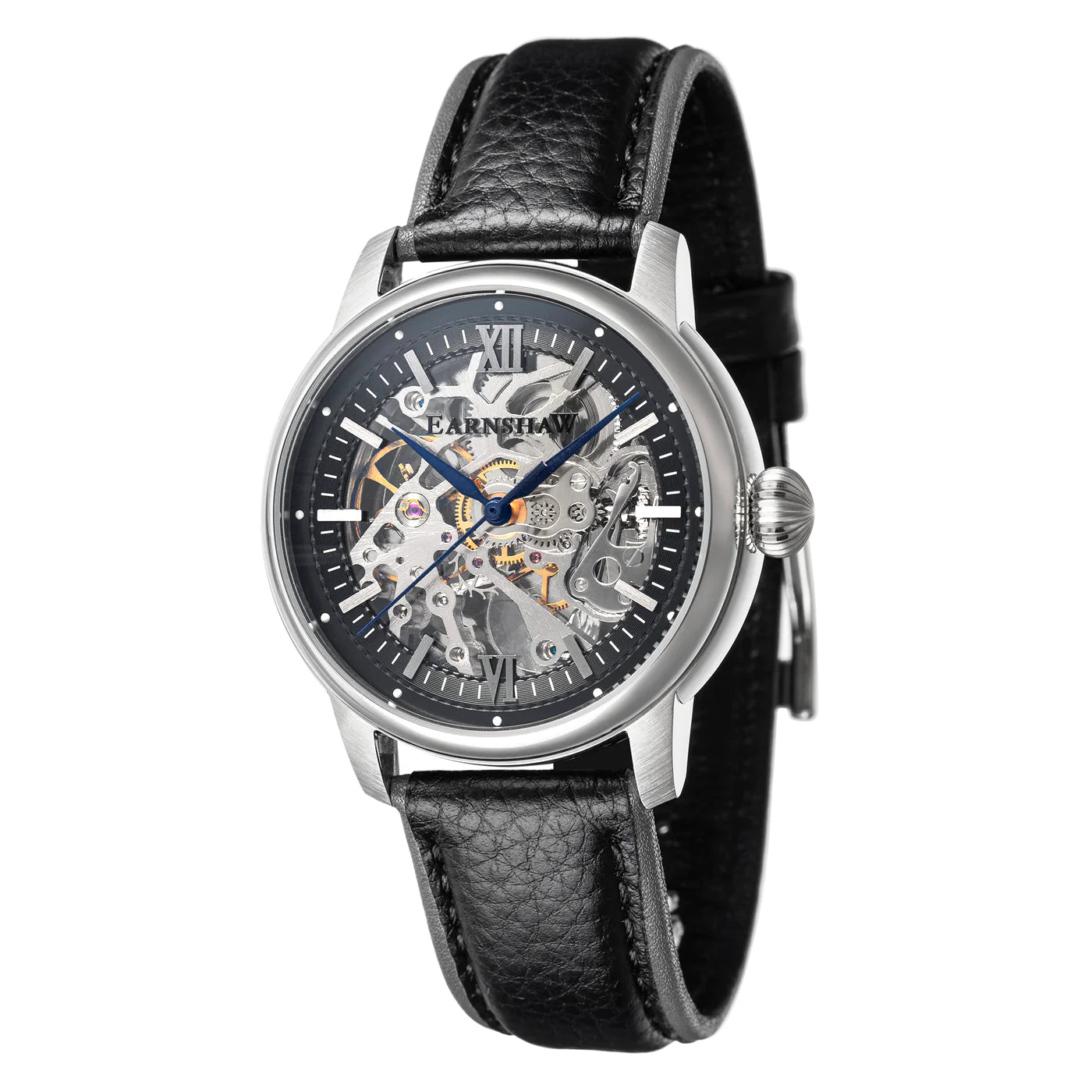 THOMAS EARNSHAW CORNWALL SKELETON AUTOMATIC Ebony Black