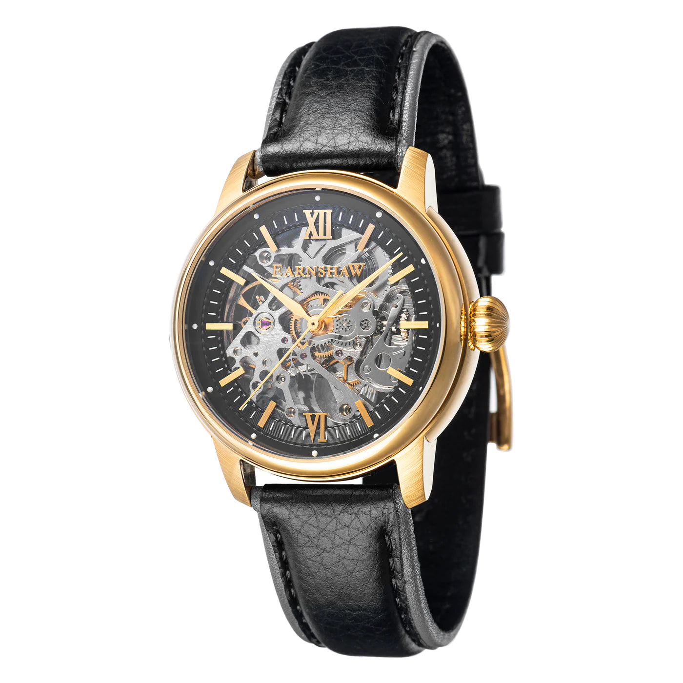 THOMAS EARNSHAW CORNWALL SKELETON AUTOMATIC Bullion Gold