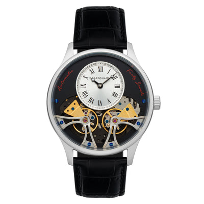 THOMAS EARNSHAW FARADAY DOUBLE BARREL AUTOMATIC Classic Black ES-8179-01 Watch