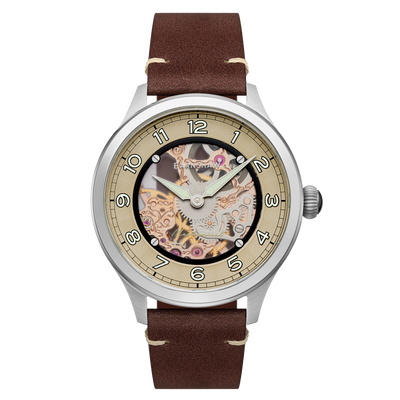 THOMAS EARNSHAW BARON MECHANICAL SKELETON HARVEST TAN Watch