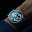 THOMAS EARNSHAW FOWLER BRIDGE AUTOMATIC Silver / Blue Watch