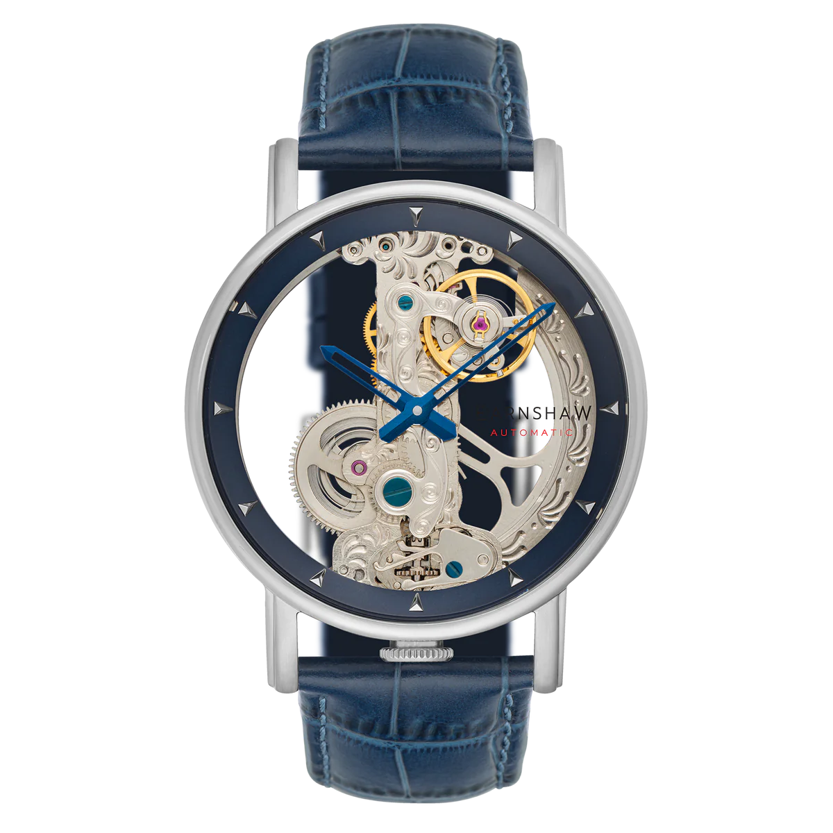 THOMAS EARNSHAW FOWLER BRIDGE AUTOMATIC Silver / Blue Watch