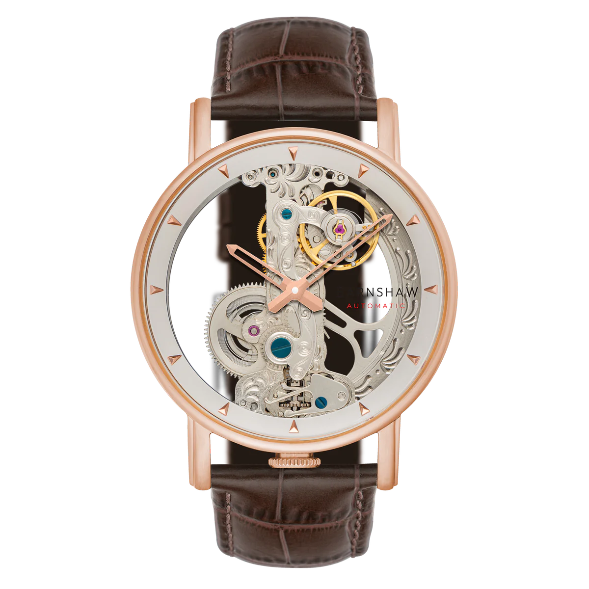 THOMAS EARNSHAW FOWLER BRIDGE AUTOMATIC Rose Gold / Brown Watch