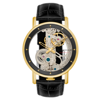 THOMAS EARNSHAW FOWLER BRIDGE AUTOMATIC Gold / Black Watch