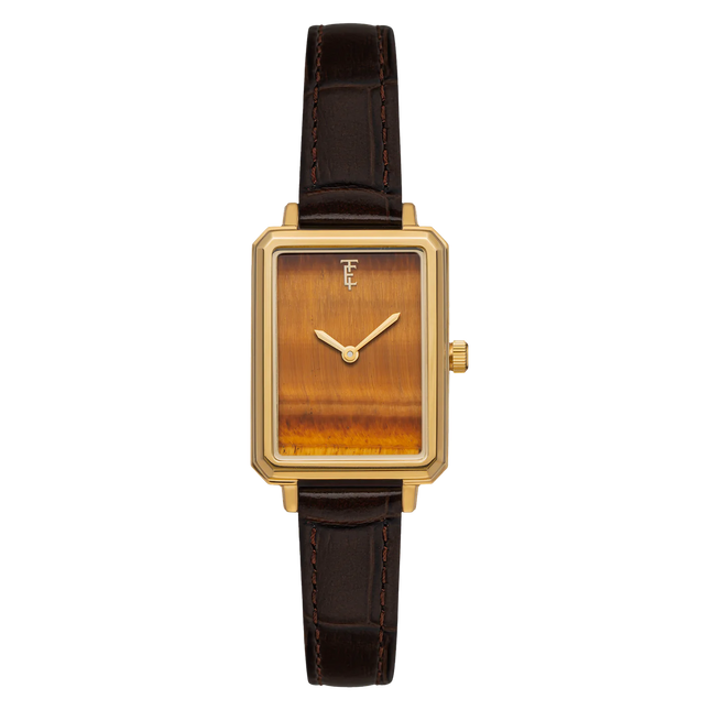 THOMAS EARNSHAW EMMELINE QUARTZ 2 HANDS TIGER EYE Watch