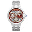 THOMAS EARNSHAW BARALLIER DUAL TIME SUN MOON OPEN HEART AUTOMATIC Sunburst Red