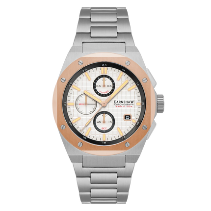 THOMAS EARNSHAW BESSEMER Chronograph Two Tone Rose Watch