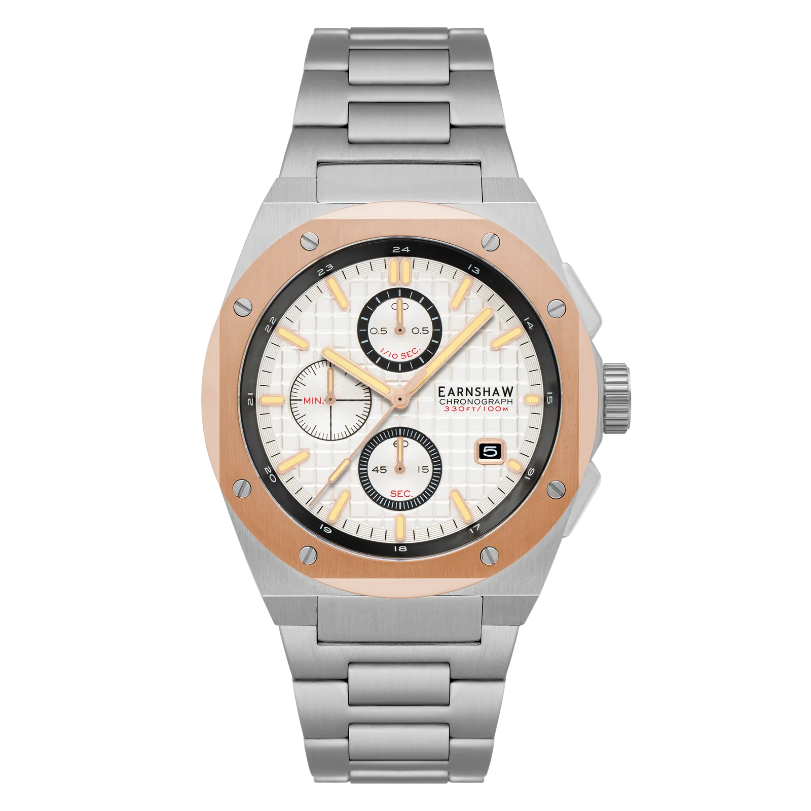 THOMAS EARNSHAW BESSEMER Chronograph Two Tone Rose Watch