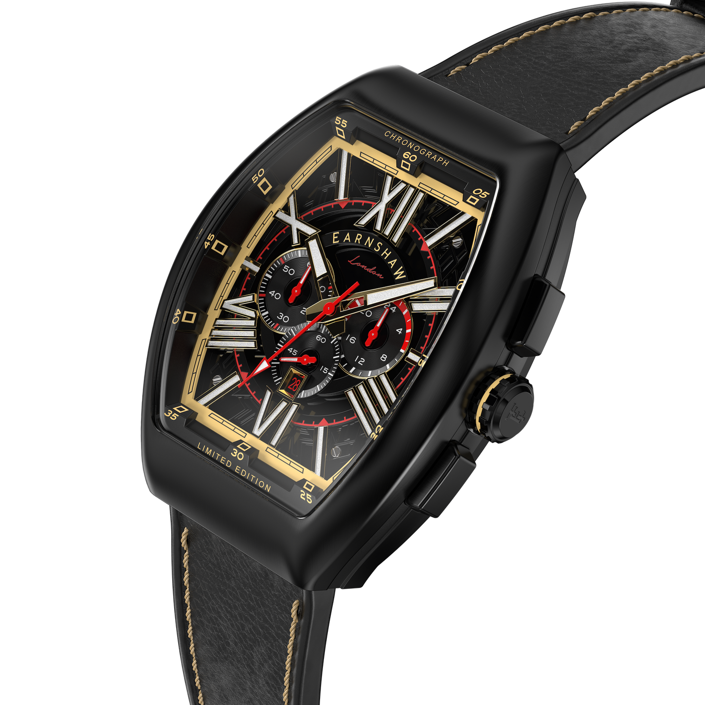 THOMAS EARNSHAW SUPREMACY CHRONOGRAPH Watch Oilfield Gold