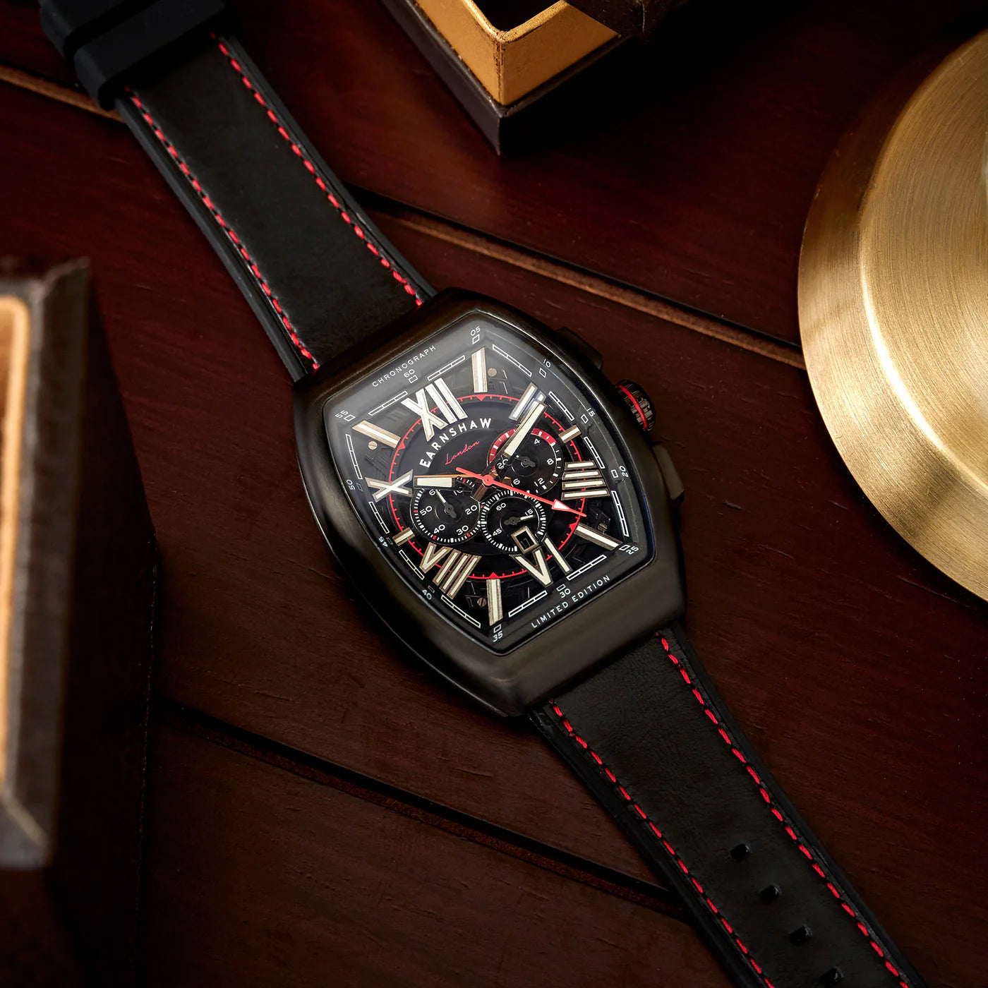 THOMAS EARNSHAW SUPREMACY CHRONOGRAPH HAZARD Watch Chicane Black