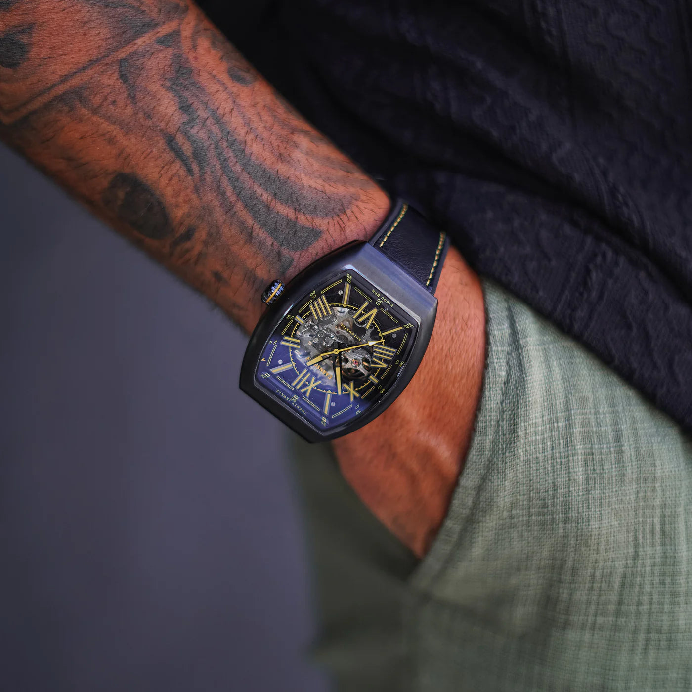 THOMAS EARNSHAW SUPREMACY SKELETON AUTOMATIC Watch HORNET