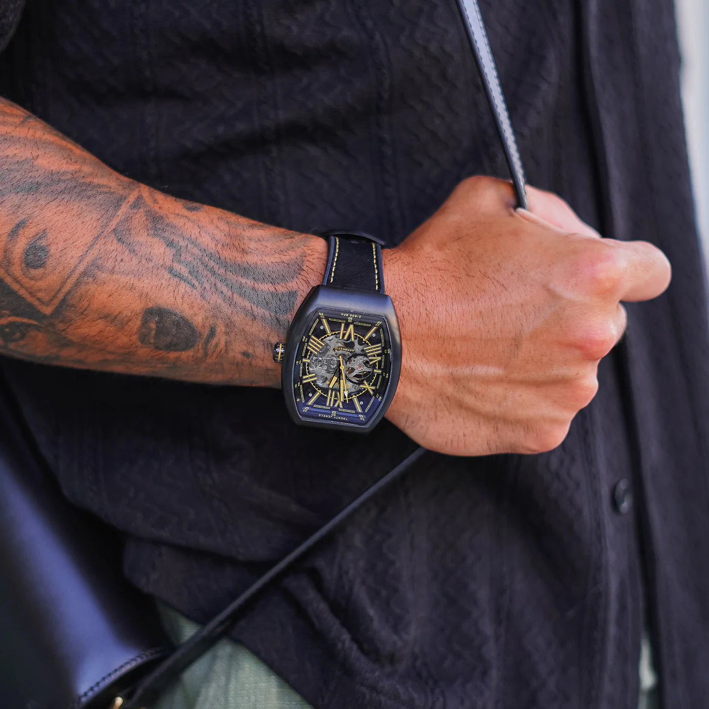 THOMAS EARNSHAW SUPREMACY SKELETON AUTOMATIC Watch HORNET