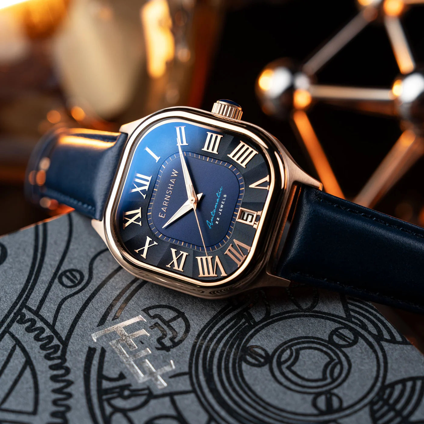 THOMAS EARNSHAW COUSSIN AUTOMATIC Regal Blue