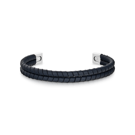 THOMAS EARNSHAW LONGITUDE LEATHER BRACELET BANGLE REGAL NAVY ES-BNGLLGTD-02