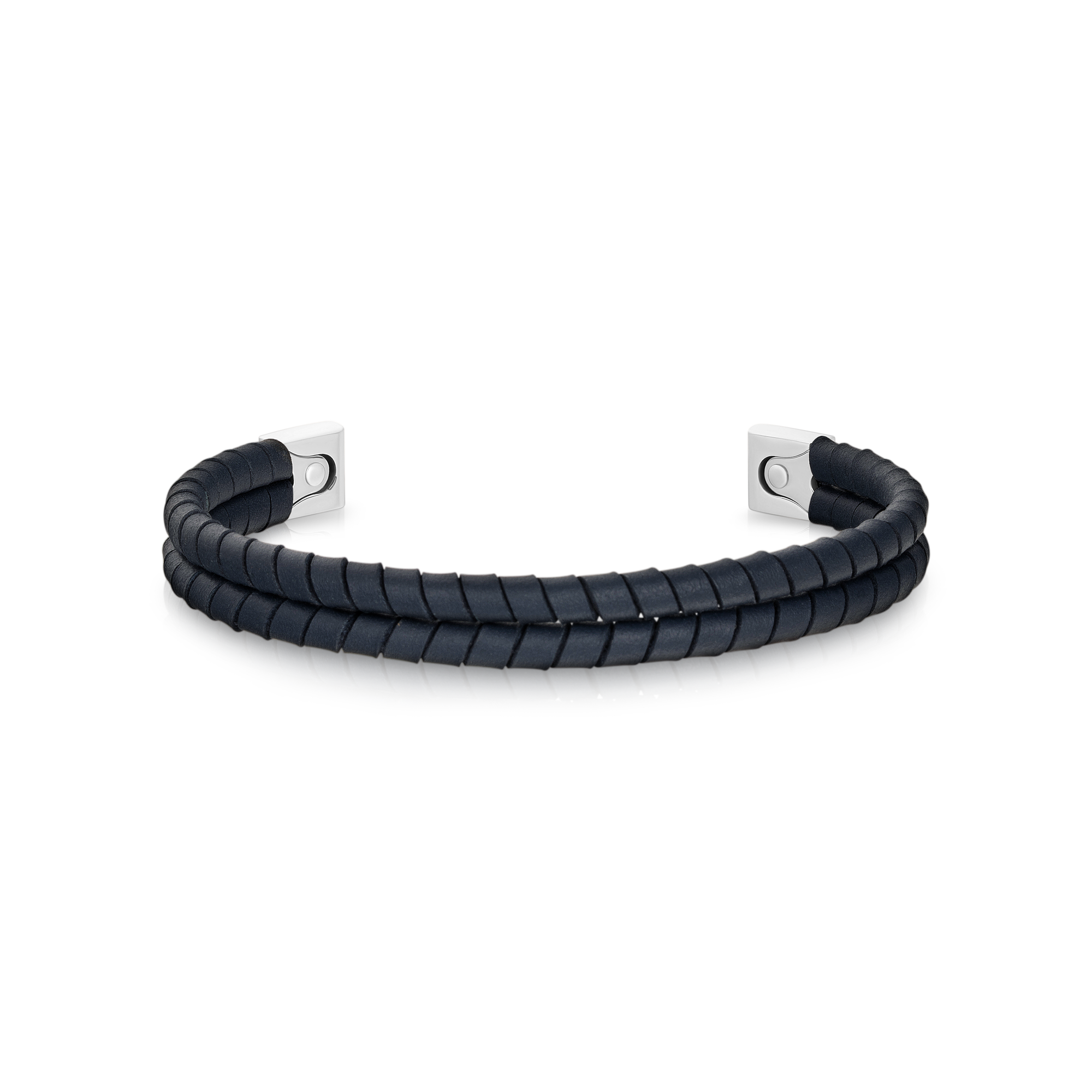 THOMAS EARNSHAW LONGITUDE LEATHER BRACELET BANGLE REGAL NAVY ES-BNGLLGTD-02