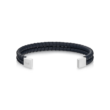 THOMAS EARNSHAW LONGITUDE LEATHER BRACELET BANGLE REGAL NAVY ES-BNGLLGTD-02
