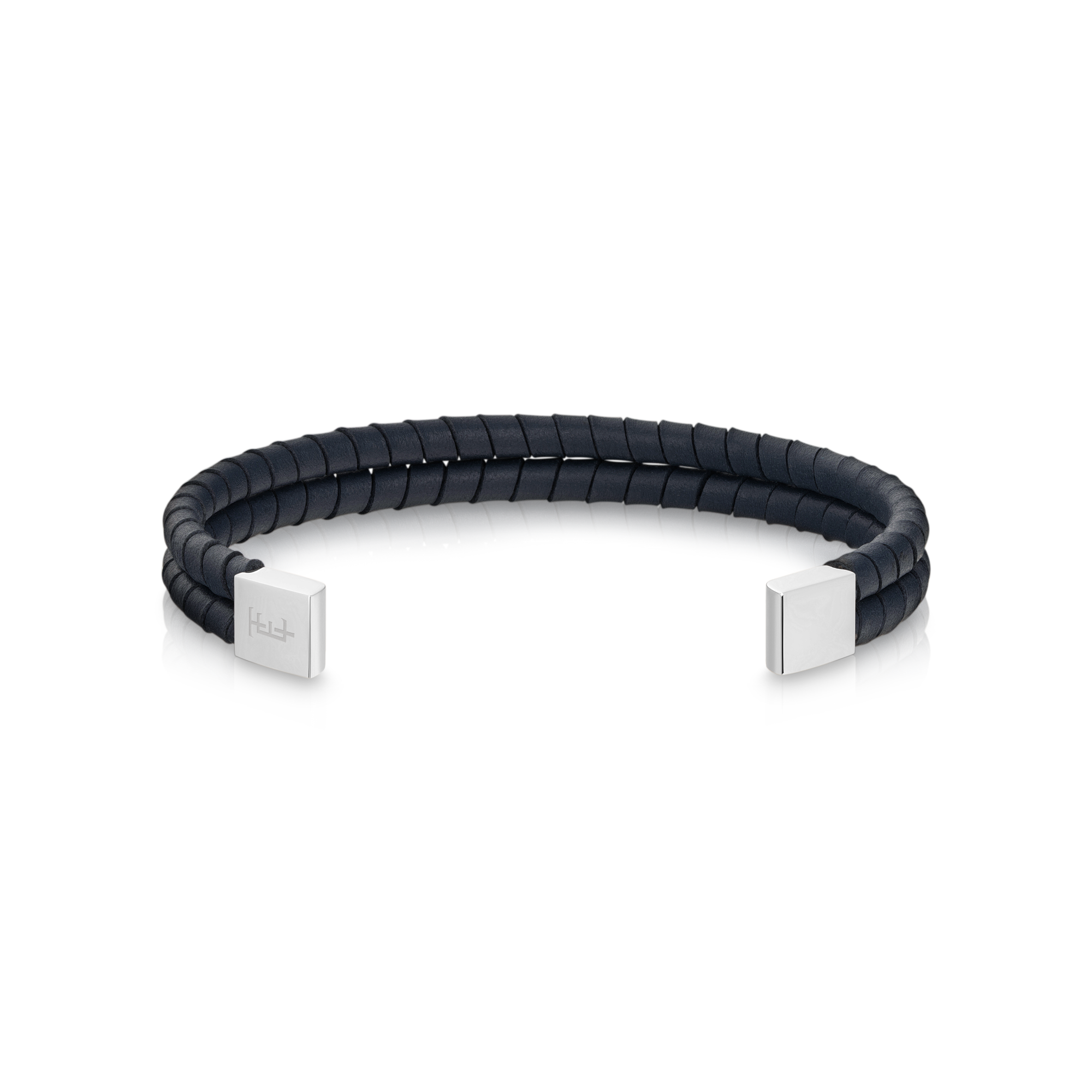 THOMAS EARNSHAW LONGITUDE LEATHER BRACELET BANGLE REGAL NAVY ES-BNGLLGTD-02