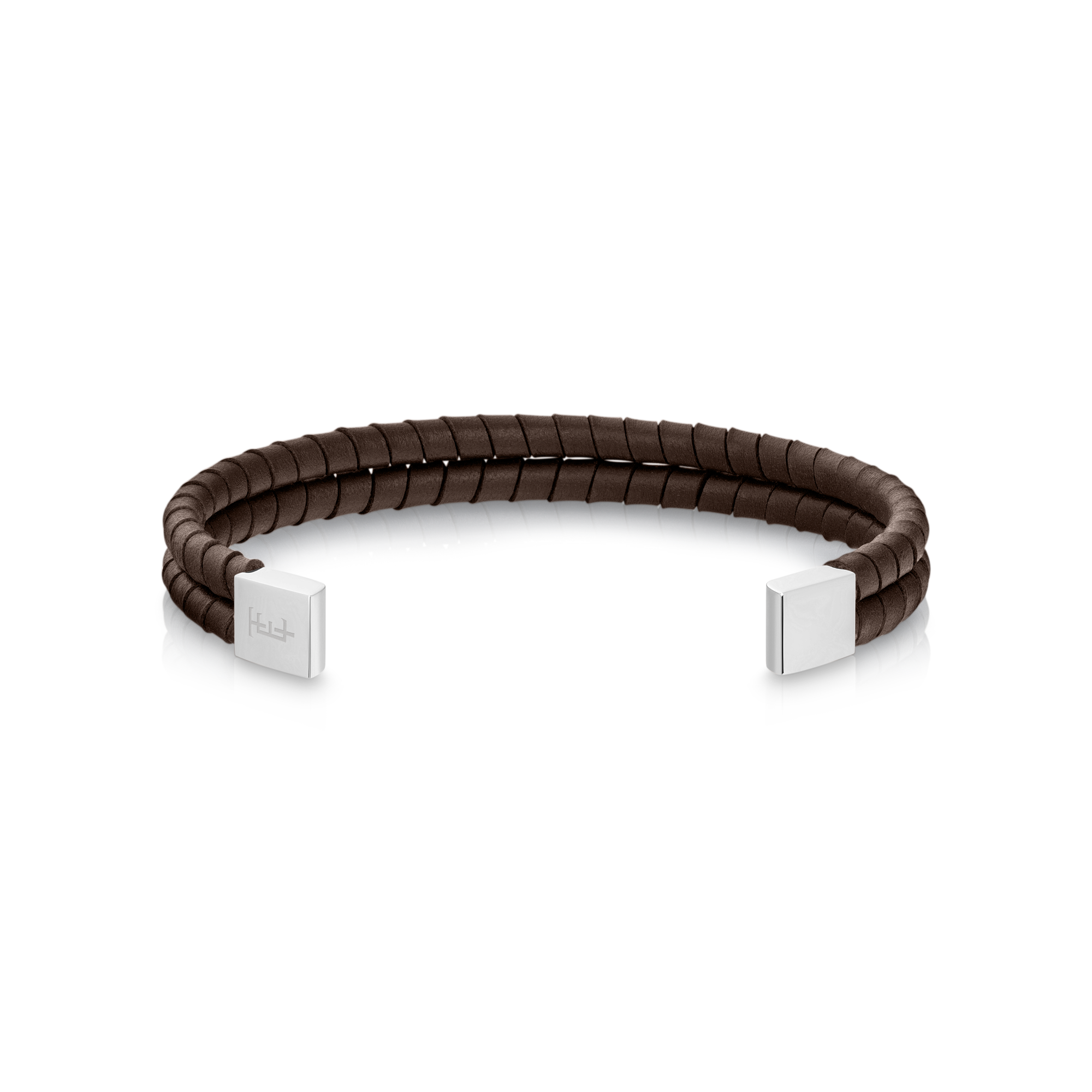 THOMAS EARNSHAW LONGITUDE LEATHER BRACELET BANGLE HICKORY HIDE ES-BNGLLGTD-03