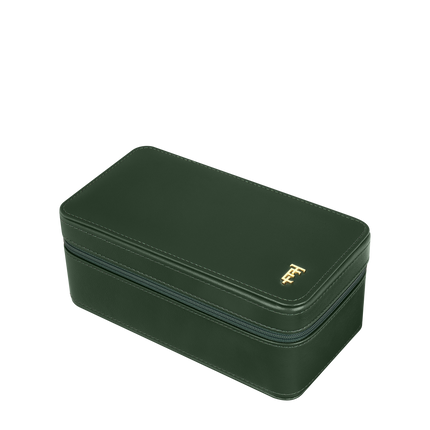 THOMAS EARNSHAW BEAUFORT 3 SLOT WATCH BOX CASE FOREST REGALIA