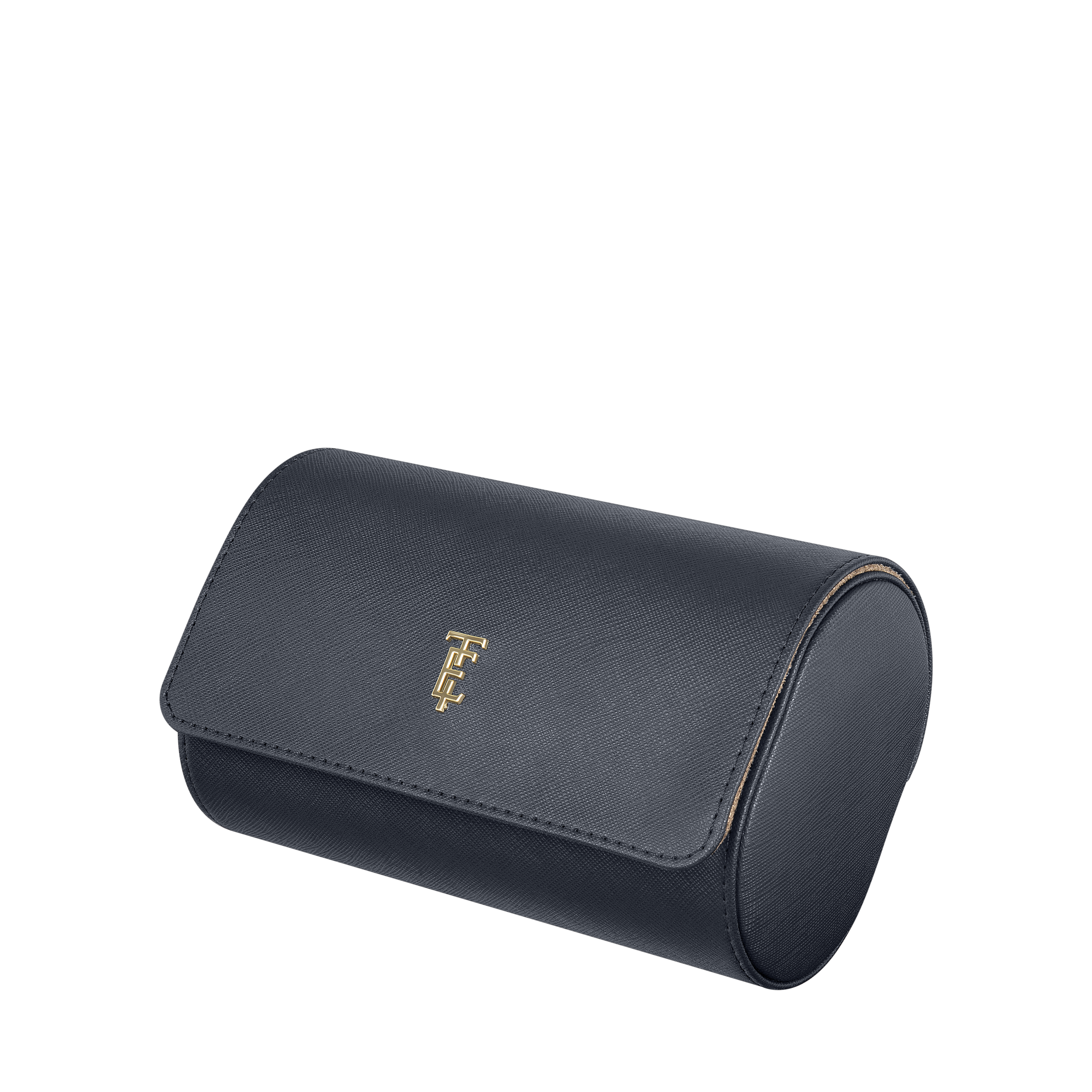 THOMAS EARNSHAW LONGITUDE 2 SLOT WATCH ROLL CASE COBALT CHIC