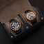 THOMAS EARNSHAW LONGITUDE 2 SLOT WATCH ROLL CASE COBALT CHIC