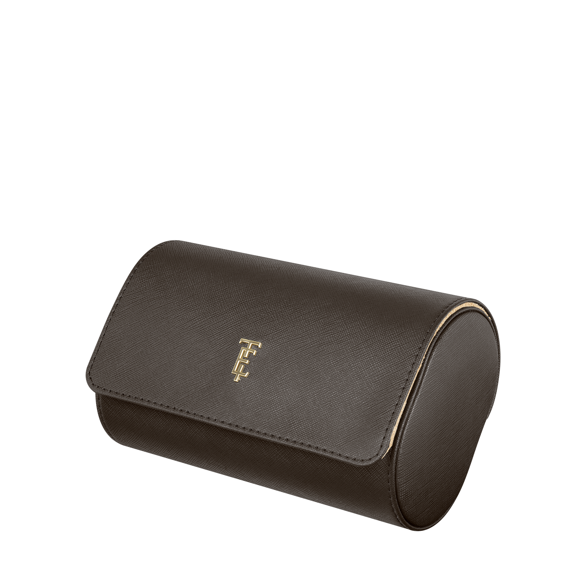 THOMAS EARNSHAW LONGITUDE 2 SLOT WATCH ROLL CASE WALNUT FINERY