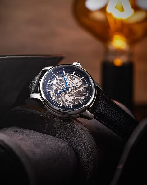 THOMAS EARNSHAW CORNWALL SKELETON AUTOMATIC Ebony Black