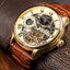 THOMAS EARNSHAW LONGITUDE DUAL TIME AUTOMATIC GOLDEN CHAMPAGNE