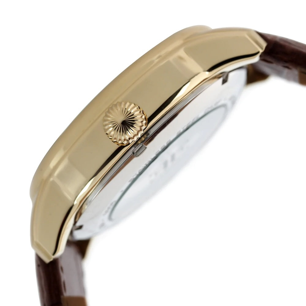 THOMAS EARNSHAW LONGITUDE DUAL TIME AUTOMATIC GOLDEN CHAMPAGNE