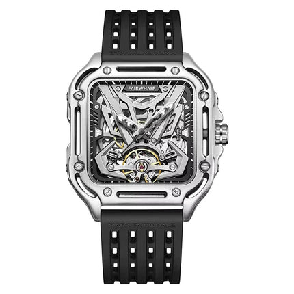 Mark Fairwhale ZEPHYROS - Skeleton Automatic Watch Silver