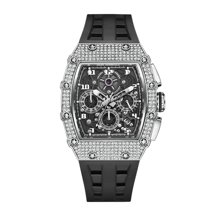 Mark Fairwhale FW-5069 Frostline Chronograph Watch - Full Diamond Chronograph Luxury