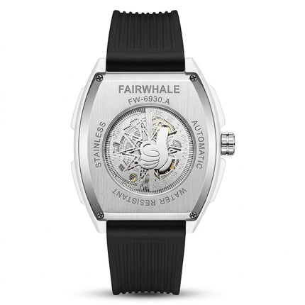 Mark Fairwhale FW-6930 GRAFFYRON - Men’s Skeleton Automatic Street Art Watch