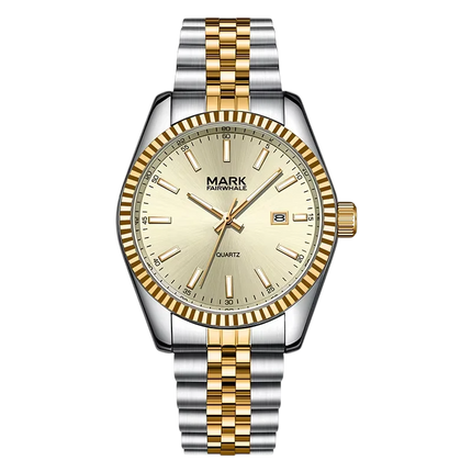 Mark Fairwhale FW-5017 VELUXOR – Men’s Luxury Quartz Watch with Auto Date & Stainless Steel Case