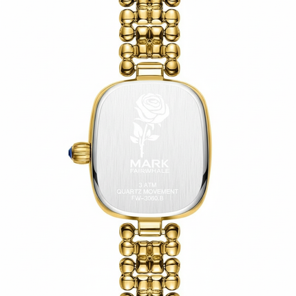 Mark Fairwhale Lady FW-3060 LUMEA - Women’s Luxury Gold Rectangle Watch