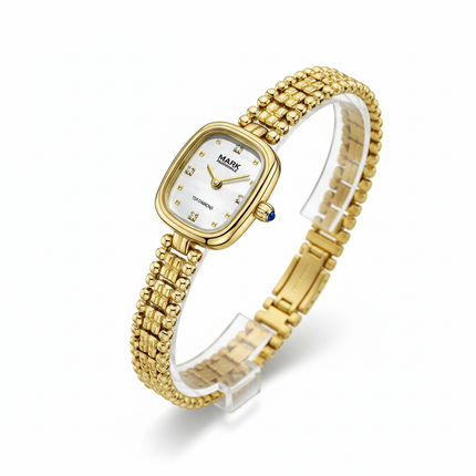 Mark Fairwhale Lady FW-3060 LUMEA - Women’s Luxury Gold Rectangle Watch