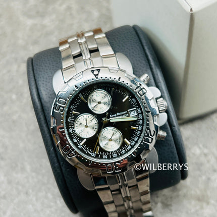 RARE**store demo**KRUG BAUMEN** Men's Sportsmaster Chronograph Watch