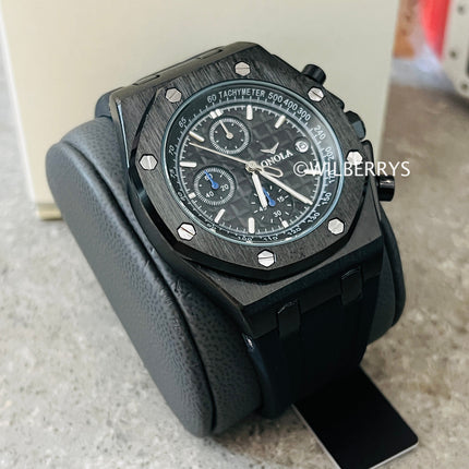 R1.00 Auction**ONOLA Men's Octagon Chronograph Watch Black