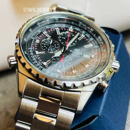 CASIO Men's Edifice Steel Pilot Chronograph Watch