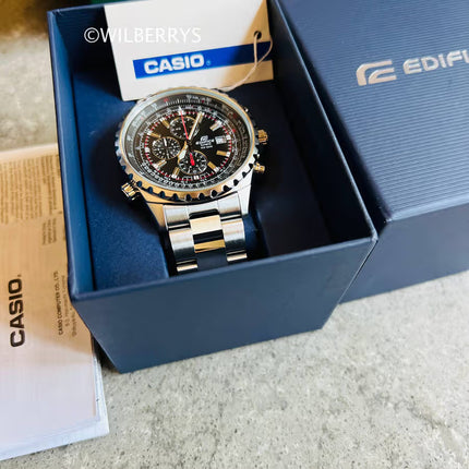CASIO Men's Edifice Steel Pilot Chronograph Watch