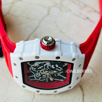 R1.00 Auction**ONOLA Men's Creed-X Watch Milk Red