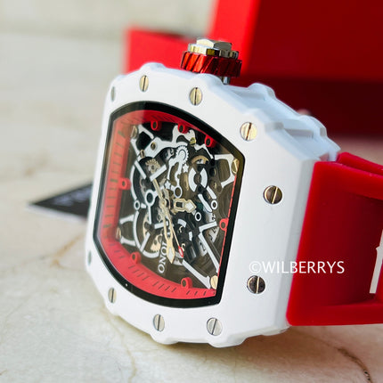 R1.00 Auction**ONOLA Men's Creed-X Watch Milk Red