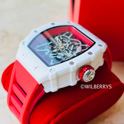 R1.00 Auction**ONOLA Men's Creed-X Watch Milk Red